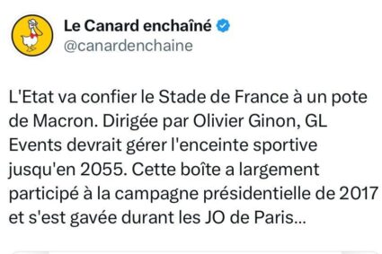 L’État confie le Stade de France à GL Events : un proche de Macron au cœur de la polémique par ChrissM