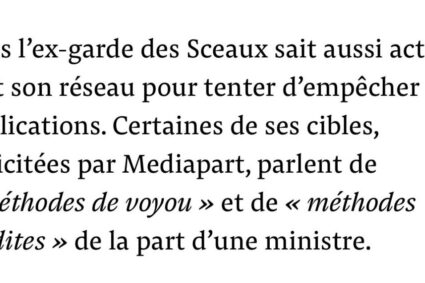 🇫🇷Depuis qu’elle est ministre de la Culture, Rachida Dati ne cesse de menacer et de faire pression sur la presse.