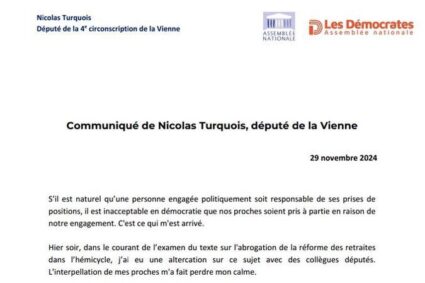 Le député Modem Nicolas Turquois revient sur son altercation avec des élus NFP à l’Assemblée, dont Antoine Léaument