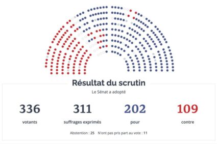 Le Sénat a adopté, avec modifications, le projet de loi de financement de la sécurité sociale 2025 (202 voix pour et 109 contre). La macronie s’est abstenue.