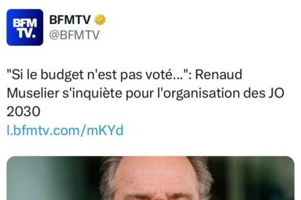 Renaud Muselier s’inquiète pour l’organisation des JO 2030, “Si le budget n’est pas voté…”