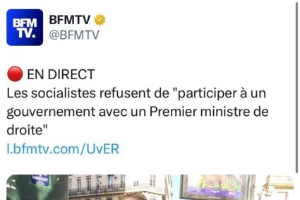 Les socialistes refusent de participer à un gouvernement avec un premier ministre de droite