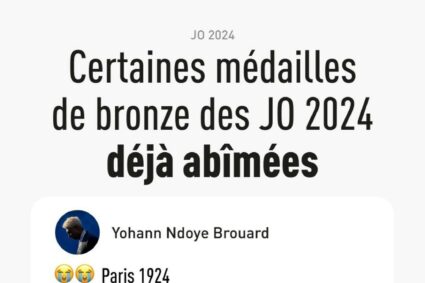 🇫🇷5 mois après les JO, les médailles de bronze d’athlètes français sont déjà en mauvais état.